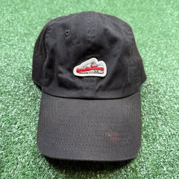 Nike Other - Nike Air Max 1 Cap Strap Back Hat Adults One Size Adjustable Black Size XL AM1